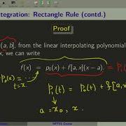 Week 10 Lecture 48 Numerical Integration Rectangle Rule
