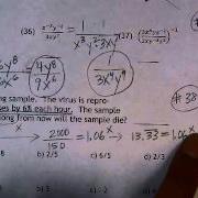 Alg 2 343 Number 38 Exponential Growth Equation