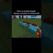 How To Build Redstone Binary Counter Minecraft Redstone Bedrockedition Computerscience