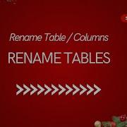 SQL трюки Как переименовать таблицу столбец