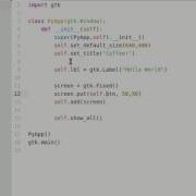 PyGtk Tutorial Label