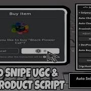 Universal UGC Sniper Developer Product Free Gamepasses Products OP Script