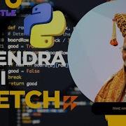 Narendra Modi Sketch Using Python Turtle Code
