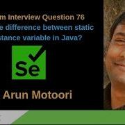Selenium Interview Question 76 Difference Between Static And Instance Variable In Java