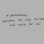 K Permutations