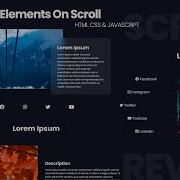 How To Make Website With Scroll Reveal Effects Reveal Elements On Scroll HTML CSS Javascript