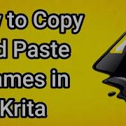 How To Copy And Paste Frames In Krita