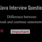 Difference Between Break And Continue Java Interview Question Java In Tamil