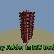 Minecraft BE TINY Working Binary Adder TUTORIAL