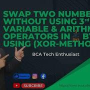 Java Swap Two Numbers Without Using 3rd Variable Arithmetic Operators XOR Method