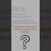 Java String Puzzle Guess The Output Shortvideo Shorts Qa Softwareengineering