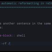 PyCharm Automatically Reformats Markdown Files But Not ReStructuredText Files
