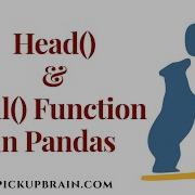 Head And Tail Function In Python Pandas