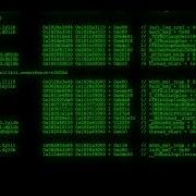 4к Relaxing Coding Screensaver Encrypted Programming Code Green Video VJ Loop No Sound No Music