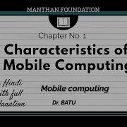 Characteristics Of Mobile Computing Unit Number 1 Electronics And Telecommunication