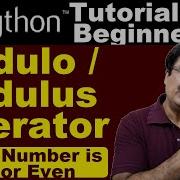 Modulus Operator In Python Python Tutorial For Beginners Bintuharwani Pythontutorial Modulus