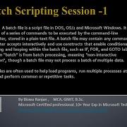 Batch Scripting Session 1 Hello World