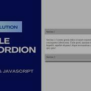 Create A Stunning Accordion With HTML CSS And JavaScript Step By Step Tutorial