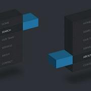 Responsive For Website CSS Isometric Menu Hover Effect CSS 3D Menu Bar Isometric Viral