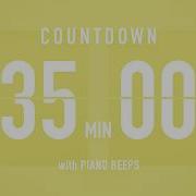 35 Minute Countdown Timer Flip Clock With Piano Beeps