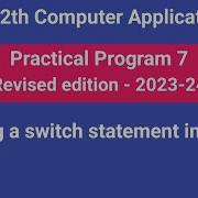 TN 12th Computer Applications Practical Program 7 Using A Switch Statement In PHP