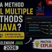 209 Dapatkah Sebuah Metode Memanggil Beberapa Metode Di Java Selenium Java 2026