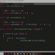 Output Based Recursive Functions