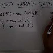 Creating A Jagged Array Getting Input And Printing Jagged Array