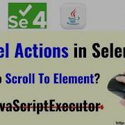Scroll Into View In Selenium WebDriver Wheel Actions In Selenium Scrolling Web Page