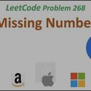 Missing Number LeetCode 268 Xor Sum Amazon Facebook Apple