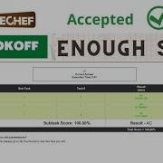 Code Chef Enough Space Solution