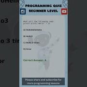 Programming Quiz Beginner Level Python AI Machine Learning Data Science Coding Gen AI