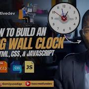 How To Build An Analog Wall Clock Using HTML CSS JavaScript