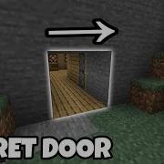 How To Make A 2 By 2 Secret Door In Minecraft