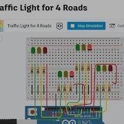 How To Create A Traffic Lights System For 4 Roads Using Arduino Uno In Tinkercad Com
