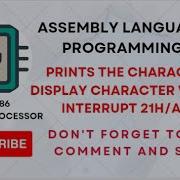 Microprocessor And Assembly Language Programming Part 2