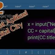 Part 22 Membuat Program Capital City Belajar Python Di Hp Android