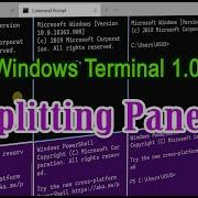 Customize Windows Terminal 1 0 Splitting Panes In Windows Terminal