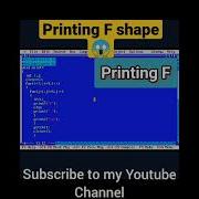 C Program To Print F Shorts Reels Code Coding Coder