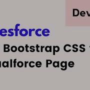 Salesforce Visualforce How To Add Bootstrap CSS In Visualforce Page
