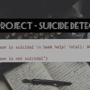 Term Project Suicide Detection