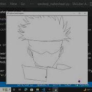 Draw Sketch Of Gojo In Python Sketchpy Python