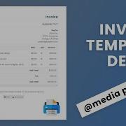 Create An Invoice Template Design With CSS Media Print HTML And CSS Invoice Template