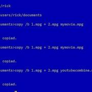 How To Join Two Or More MPG Files Using DOS No Video Editing Software Needed