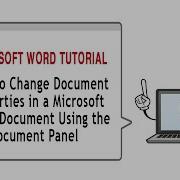 How To Change Document Properties Using The Document Panel In Microsoft Word