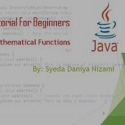 Mathematical Functions In Java