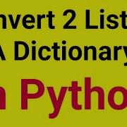 How To Convert Two Lists To Dictionary Using Zip Function In Python Interview Programs Priyansh