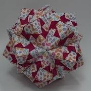 Modular Origami 157 Transforming Origami Ball 모듈러 다면체 종이접기