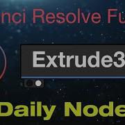 DaVinci Resolve Extrude 3D Node
