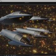 3D Game Asset SpaceX Starships Floating In Space UNITY DEMO